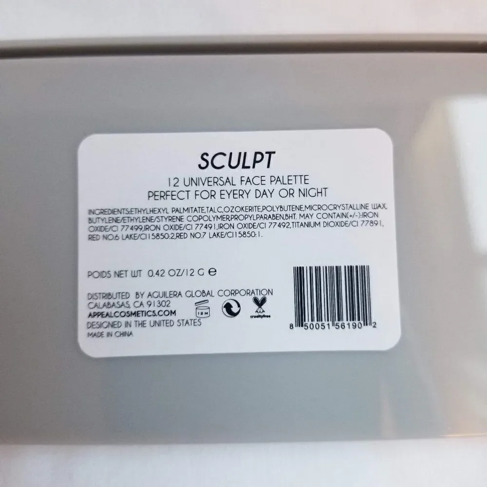Appeal Cosmetics Sculpt Artistry Face Palette